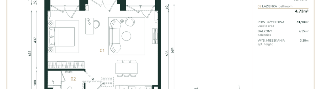 Mieszkanie w inwestycji: Bernardyńska 4
