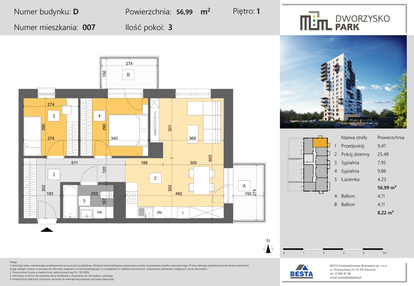 Mieszkanie w inwestycji: Dworzysko Park - Etap III