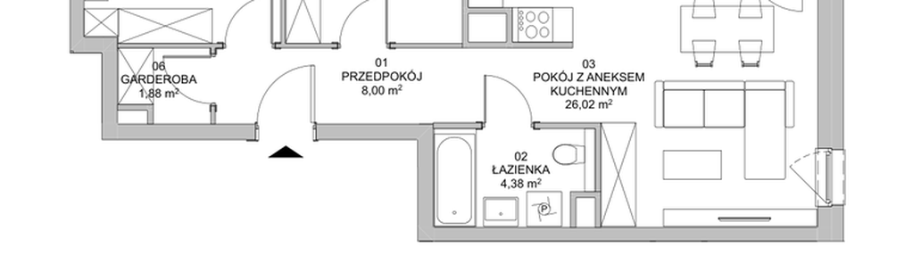 Mieszkanie w inwestycji: Francuska Park VIIIA