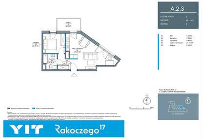 Mieszkanie w inwestycji: Rakoczego 17