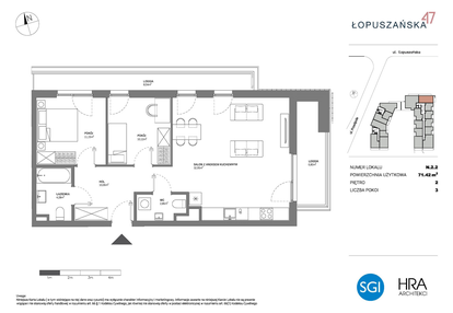 Mieszkanie w inwestycji: Łopuszańska 47 - etap 4