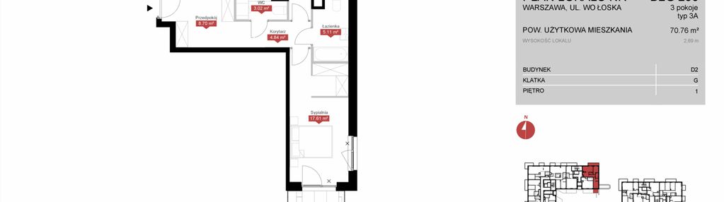Mieszkanie w inwestycji: Modern Mokotów etap 4, budynek D1 i D2
