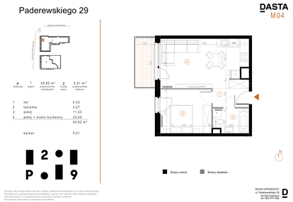 Mieszkanie w inwestycji: Paderewskiego 29