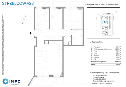 Mieszkanie w inwestycji: Strzelców 28