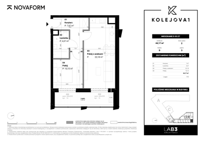 Mieszkanie w inwestycji: Kolejova 1