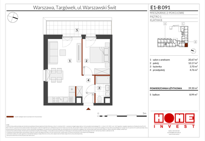 Mieszkanie w inwestycji: Warszawski Świt etap X