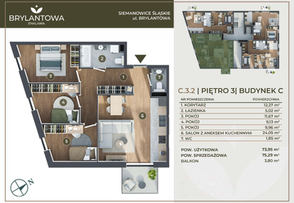Mieszkanie w inwestycji: Brylantowa Enklawa bud. C