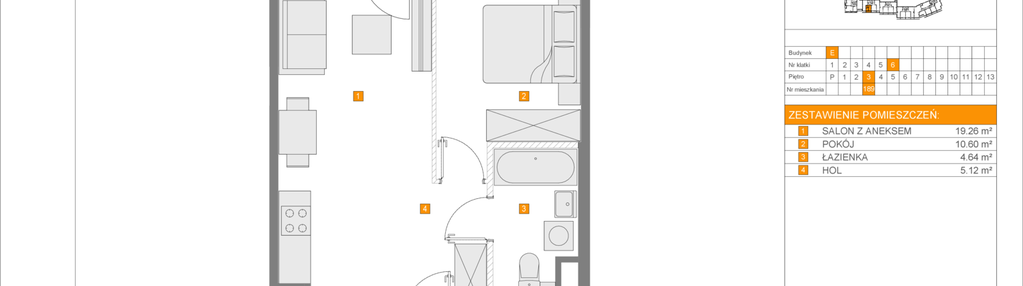 Mieszkanie w inwestycji: Apartamenty Literacka etap 2.2