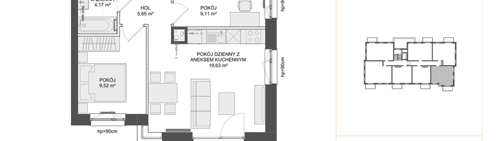Mieszkanie w inwestycji: Osiedle Przy Błoniach 3 etap III
