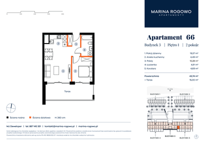 Mieszkanie w inwestycji: Apartamenty Marina Rogowo