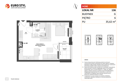 Mieszkanie w inwestycji: DOKI etap II (bud. G)