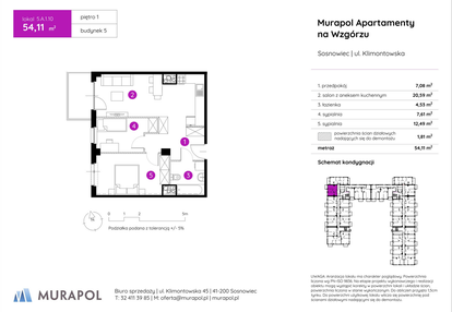 Mieszkanie w inwestycji: Murapol Apartamenty na Wzgórzu - bud. 4 i 5