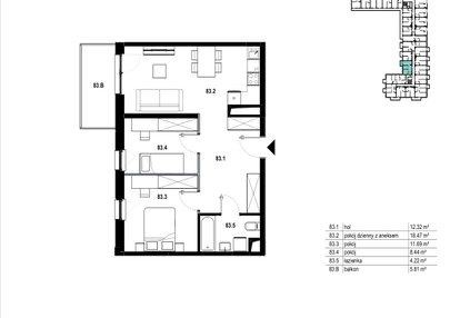 Mieszkanie w inwestycji: Osiedle Mozaika