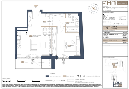 Mieszkanie w inwestycji: Apartamenty Jana Pawła 34