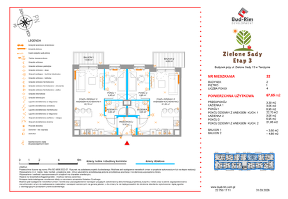 Mieszkanie w inwestycji: Zielone Sady etap III B2
