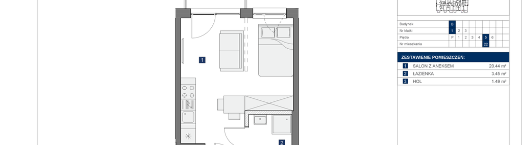 Mieszkanie w inwestycji: Osiedle Bokserska 71 Etap 2 Faza 2