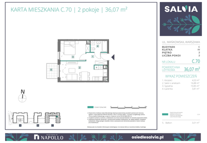 Mieszkanie w inwestycji: Osiedle Salvia