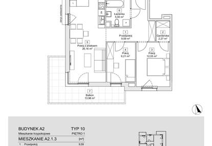 Mieszkanie w inwestycji: Zacisze Marcelin IIIa