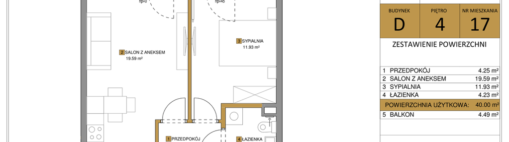 Mieszkanie w inwestycji: KOLEJ NA 19