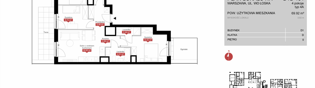 Mieszkanie w inwestycji: Modern Mokotów etap 4, budynek D1 i D2