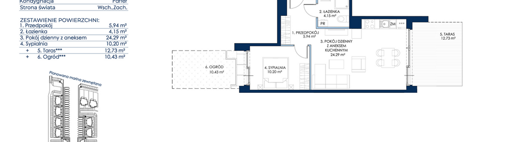 Mieszkanie w inwestycji: Sol Marina etap III