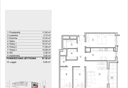 Mieszkanie w inwestycji: Heyki City