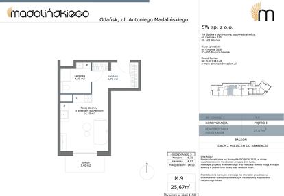 Mieszkanie w inwestycji: Madalińskiego
