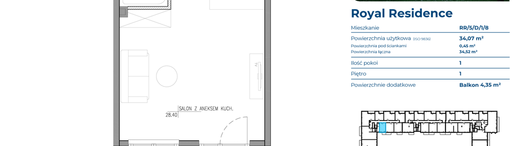Mieszkanie w inwestycji: Royal Residence 5