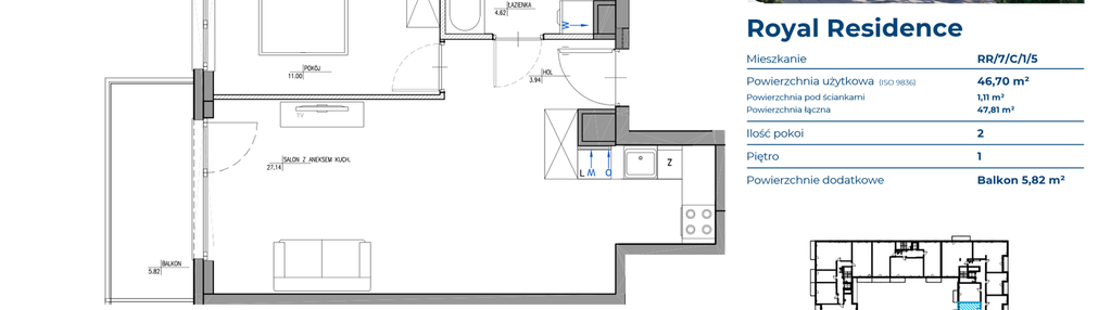 Mieszkanie w inwestycji: Royal Residence 7