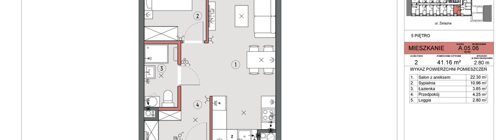 Mieszkanie w inwestycji: Żelazna 54