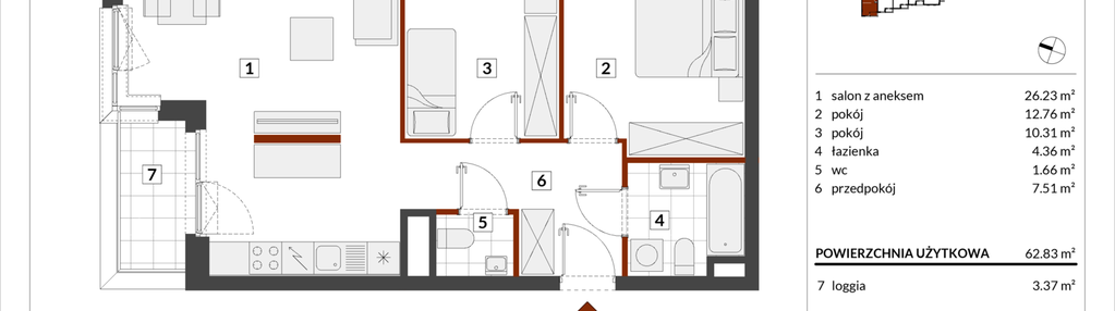 Mieszkanie w inwestycji: Warszawski Świt etap XII