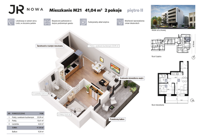 Mieszkanie w inwestycji: JR Nowa