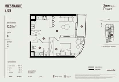 Mieszkanie w inwestycji: Quorum Tower