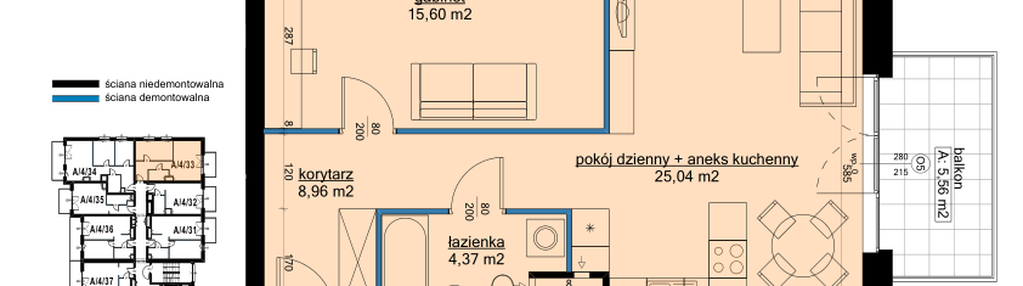 Mieszkanie w inwestycji: Osiedle Hawelańska etap III - bud. A