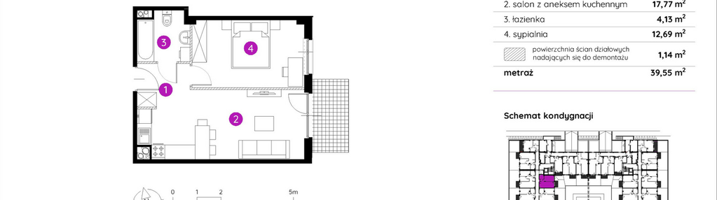 Mieszkanie w inwestycji: Murapol Apartamenty na Wzgórzu - bud. 4 i 5