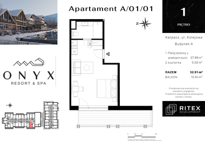 Mieszkanie w inwestycji: Onyx Resort & Spa