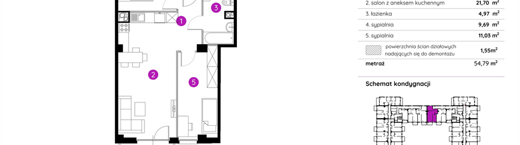 Mieszkanie w inwestycji: Murapol Apartamenty na Wzgórzu - bud. 4 i 5