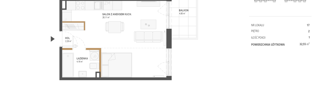 Mieszkanie w inwestycji: Popularna 35