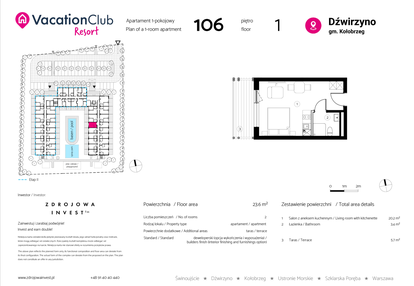 Mieszkanie w inwestycji: VacationClub Resort