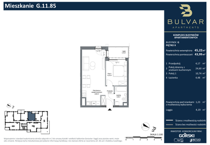 Mieszkanie w inwestycji: Bulvar Apartments - etap I