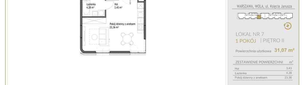 Mieszkanie w inwestycji: Wola Księcia Janusza