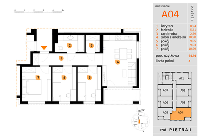 Mieszkanie w inwestycji: Apartamenty Konarskiego