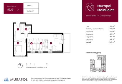 Mieszkanie w inwestycji: Murapol MainPoint