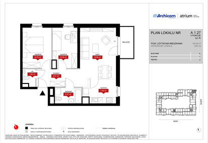 Mieszkanie w inwestycji: Atrium - Nowy Szczepin