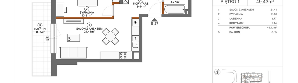 Mieszkanie w inwestycji: Apartamenty Rusałki