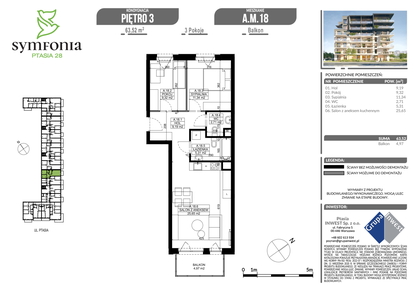 Mieszkanie w inwestycji: Symfonia Ptasia 28