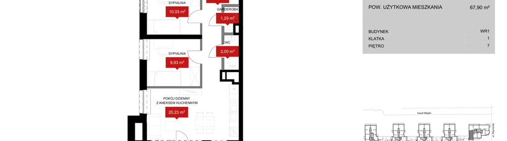 Mieszkanie w inwestycji: Przystań Reymonta