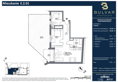 Mieszkanie w inwestycji: Bulvar Apartments - etap II