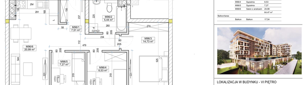 Mieszkanie w inwestycji: Apartamenty Widok Włoszczowa