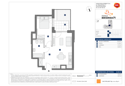 Mieszkanie w inwestycji: Osiedle Bokserska 71 Etap 2 Faza 2